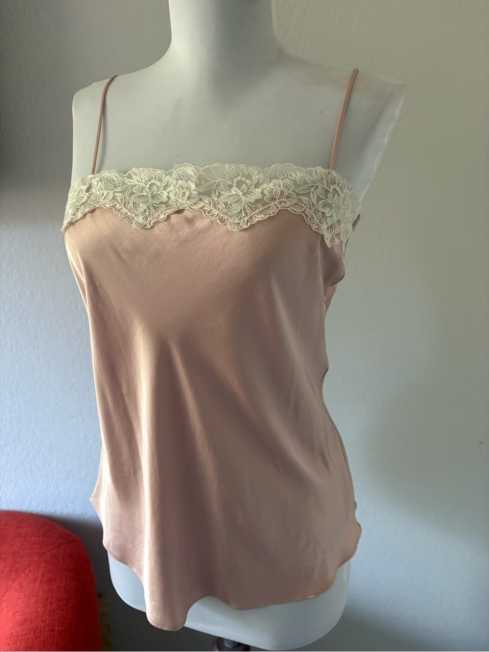 Zara satin lace detail camisole size S